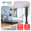 4X Möbelfüße Verstellbar Metall Höhenverstellbar 25-43 cm Schwarz