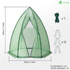 Gewächshaus Foliengewächshaus für Balkon, Garten, überwinterungszelt für Pflanzen, Tomatengewächshaus Winterfest Stabil, 160x160x180cm Grün - VOUNOT DE