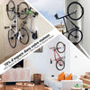 Fahrradhalter Wand 4er-Set zum Aufhängen, Ideal für Garage o. Keller, schwarz - VOUNOT DE