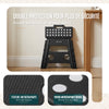 Klapphocker Faltbar Rutschfester Tritthocker mit Tragegriff 37 x 30 x 32,5 cm Schwarz - VOUNOT DE