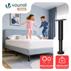 6X Möbelfüße Verstellbar Metall Höhenverstellbar 18-32 cm Schwarz
