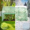 Gewächshaus Foliengewächshaus, Anlehngewächshaus mit Seitenwände Aufrollbar, Tomatengewächshaus Winterfest Stabil, 300x100x180cm Grün - VOUNOT DE
