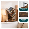 Bücherregal Baumform Standregal Bücher Regal 30x16x40,5 cm Braun