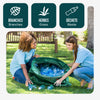 500 Liter Gartensack Gartenabfallsack mit Griffen, Laubsack für Grünabfall, 3er Set - VOUNOT DE