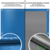 Poolabdeckung Rechteckig 160g/m² Doppelter Poolplane mit DIY-Drainagelöchern & Aluminiumösen, 4X8m - VOUNOT DE