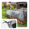 4x6m  Abdeckplane 180 g/m² Wasserdicht lkw Plane mit Ösen, Gewebeplane Grau - VOUNOT DE