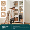 Klapphocker Faltbar Rutschfester Tritthocker mit Tragegriff 32 x 25 x 22 cm Schwarz - VOUNOT DE