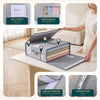 6 Stück Bettwäsche Organizer mit Sichtfenster 38,5x33x12 cm Grau