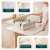 6 Stück Bettwäsche Organizer mit Sichtfenster 38,5x33x12 cm Beige