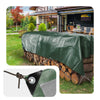 1.5x6m Abdeckplane 240 g/m² Wasserdicht LKW Plane mit Ösen, Gewebeplane Grün - VOUNOT DE