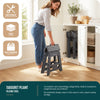 Klapphocker Faltbar Rutschfester Tritthocker mit Tragegriff 39 x 32 x 40 cm Grau - VOUNOT DE