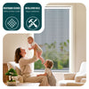 Insektenschutzrollo Fenster PVC Rahmen zuschneidbar  L80 x H130 cm Weiß