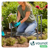 2in1 Kniebank für Gartenarbeit, Gartenhocker Klappbar, Grau - VOUNOT DE