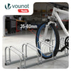 Fahrradständer für 5 Fahrräder, Boden und Wandmontage, Silber - VOUNOT DE