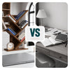 Bücherregal Baumform Standregal Bücher Regal 30x16x60 cm Braun
