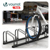 Fahrradständer für 6 Fahrräder, Boden und Wandmontage, Schwarz - VOUNOT DE