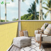 PVC Sichtschutzmatte 100x500 cm, Sichtschutz für Balkon Terrasse, Bambus - VOUNOT DE