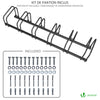 Fahrradständer, für 6 Fahrräder Aufstellständer Mehrfachständer, Schwarz - VOUNOT DE