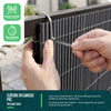 PVC Sichtschutzmatte Schilfmatte Sichtschutzzaun 100x500cm Anthracite - VOUNOT DE