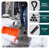 Schneeschieber Abnehmbar Schneeschaufel mit Alustiel Orange - VOUNOT DE