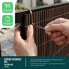PVC Sichtschutzmatte Schilfmatte Sichtschutzzaun 160x300cm Weidenfarbe - VOUNOT DE
