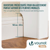 Heizkörperverkleidung 111x19x82 cm Heizkörperabdeckung Weiß
