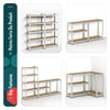 5-stufiges Schwerlastregal, Regal Lagerregal Kellerregal 150x70x30cm