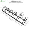 Fahrradständer, für 6 Fahrräder Aufstellständer Mehrfachständer, Schwarz - VOUNOT DE
