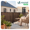 PVC Sichtschutzmatte Schilfmatte Sichtschutzzaun 100x500cm Weidenfarbe - VOUNOT DE