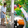 Flexibler Gartenschlauch 30m, Flexibel Wasserschlauch Dehnbarer mit 10 Sprühfunktionen, Orange - VOUNOT DE