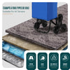 Einkaufstrolley Klappbar mit 6 Räder, Treppensteiger 32L, Blau