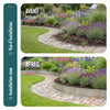 15er Set verzinkt Metall Rasenkante Beeteinfassung 100×18 cm, Silber - VOUNOT DE