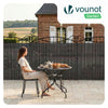 PVC Sichtschutzmatte Schilfmatte Sichtschutzzaun 160x300cm Anthracite - VOUNOT DE