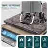 Aluminium Einkaufstrolley Treppensteiger, Trolly Einkaufswagen Klappbar, 6 Räder, Wasserdicht Oxford, 45L, Grau