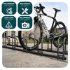 Fahrradständer für 5 Fahrräder, Boden und Wandmontage, Schwarz - VOUNOT DE