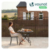 PVC Sichtschutzmatte Schilfmatte Sichtschutzzaun 160x300cm Weidenfarbe - VOUNOT DE