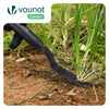 Unkrautstecher Gardena mit Handgabel, langem Stiel und Edelstahlkrallen, Länge 100cm - VOUNOT DE