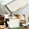 Wäschekorb mit Deckel & Wäschesäcke 145L, Faltbarer Wäschesammler 2 Fächer, Beige