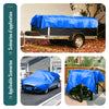 1.5x6m Abdeckplane 180 g/m² Wasserdicht lkw Plane mit Ösen, Gewebeplane Blau - VOUNOT DE
