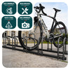 Fahrradständer für 4 Fahrräder, Boden und Wandmontage, Schwarz - VOUNOT DE