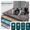 Aluminium Einkaufstrolley Treppensteiger, Trolly Einkaufswagen Klappbar, 6 Räder, Wasserdicht Oxford, 45L, Grau