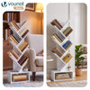 Bücherregal Baumform Standregal Bücher Regal 38x19x113 cm Weiß