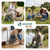 Klapphocker Faltbar Rutschfester Tritthocker mit Tragegriff 32 x 25 x 22 cm Grau - VOUNOT DE