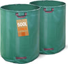 500 Liter Gartensack Gartenabfallsack mit Griffen, Laubsack für Grünabfall, 2er Set - VOUNOT DE