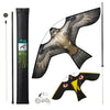 2er Set Vogelschreck Falke Drachen mit 4m Teleskopstange, Stil E&G - VOUNOT DE