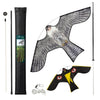 2er Set Vogelschreck Falke Drachen mit 4m Teleskopstange, Stil A&G - VOUNOT DE