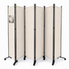 Paravent Raumteiler 6 Teilig auf Rollen Freistehend 340 x 30 x 164 cm Beige