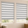 2er Set Doppelrollo klemmfix ohne Bohren, Duo Rollo Klemmrollo für Fenster und Tür, 90x150 cm, Grau
