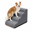 Hundetreppe Haustiertreppe aus hochdichtem Schwamm, rutschfest, 72x40x50cm Grau