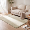 Weicher Kurzflor Teppich Wohnzimmer mit Antirutschmatte 120x160 cm Beige
